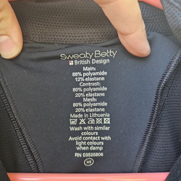 Sweaty Betty black and gray pullover quarter zip jacket XS - Picture 5 of 5